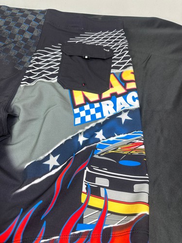Hurley x Nascar Men’s Size 32 20” Phantom Boardshorts Black Flames - Picture 5 of 6