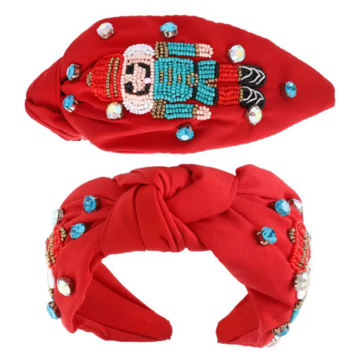 Nutcracker Beaded Jeweled Holiday Headband