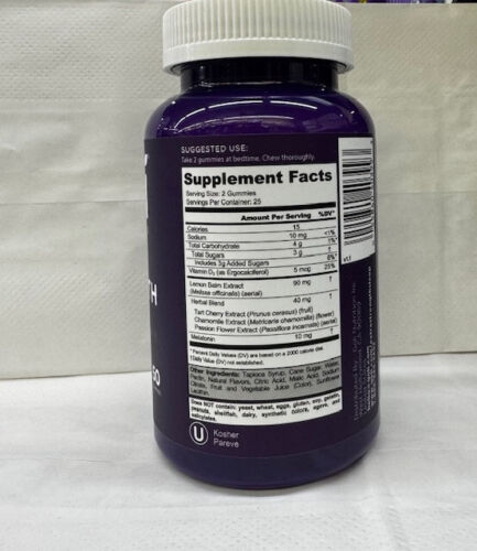 Goli Extra Strength Sleep Gummies, Melatonin 10mg, Vegan, Gelatin Free, 50 Count - Picture 2 of 3