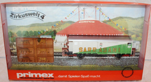 Primex H0"4589 Zirkuswelt 4 Sarrasani Raubtiere+Güterwagen"Neu/Ungeöffnet | Zustand: Neu