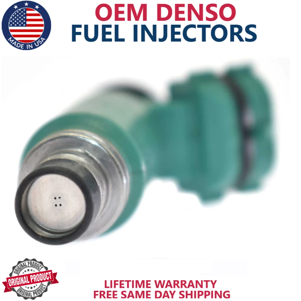 PACK DE 4 INYECTORES DE COMBUSTIBLE DENSO OEM PARA 1998-2001 Suzuki Esteem 1.6L I4 Foto 4 de 4