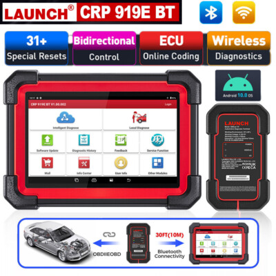 LAUNCH X431 CRP919E BT CRP919X Bidirectional Car Diagnostic Scanner Key Coding