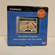 Garmin Nuvi 260 GPS Navigation Automotive Mountable With Adapter & Mount TESTED
