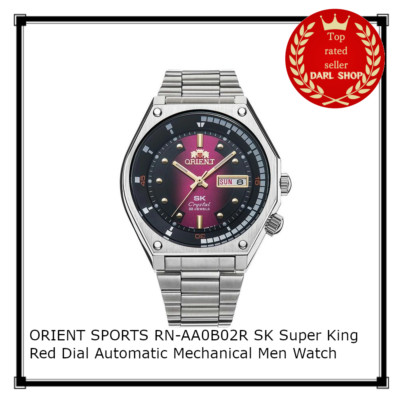 ORIENT SPORTS RN-AA0B02R SK Super King rotes Zifferblatt automatische mechani...