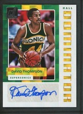 2017-18 DAVID THOMPSON 24/99 AUTO PANINI DONRUSS HALL DOMINATOR AUTOGRAPHS