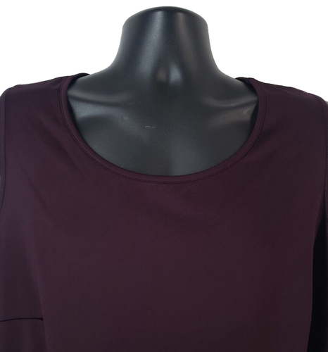 CATHERINES Womens Tank Top SIZE OX By Maggie Barnes Sleeveless Purple Polyester - Picture 4 of 8