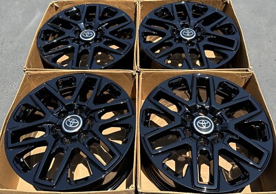20” Toyota Tundra Factory Wheels Gloss Black OEM Rims 6 Lug 2025