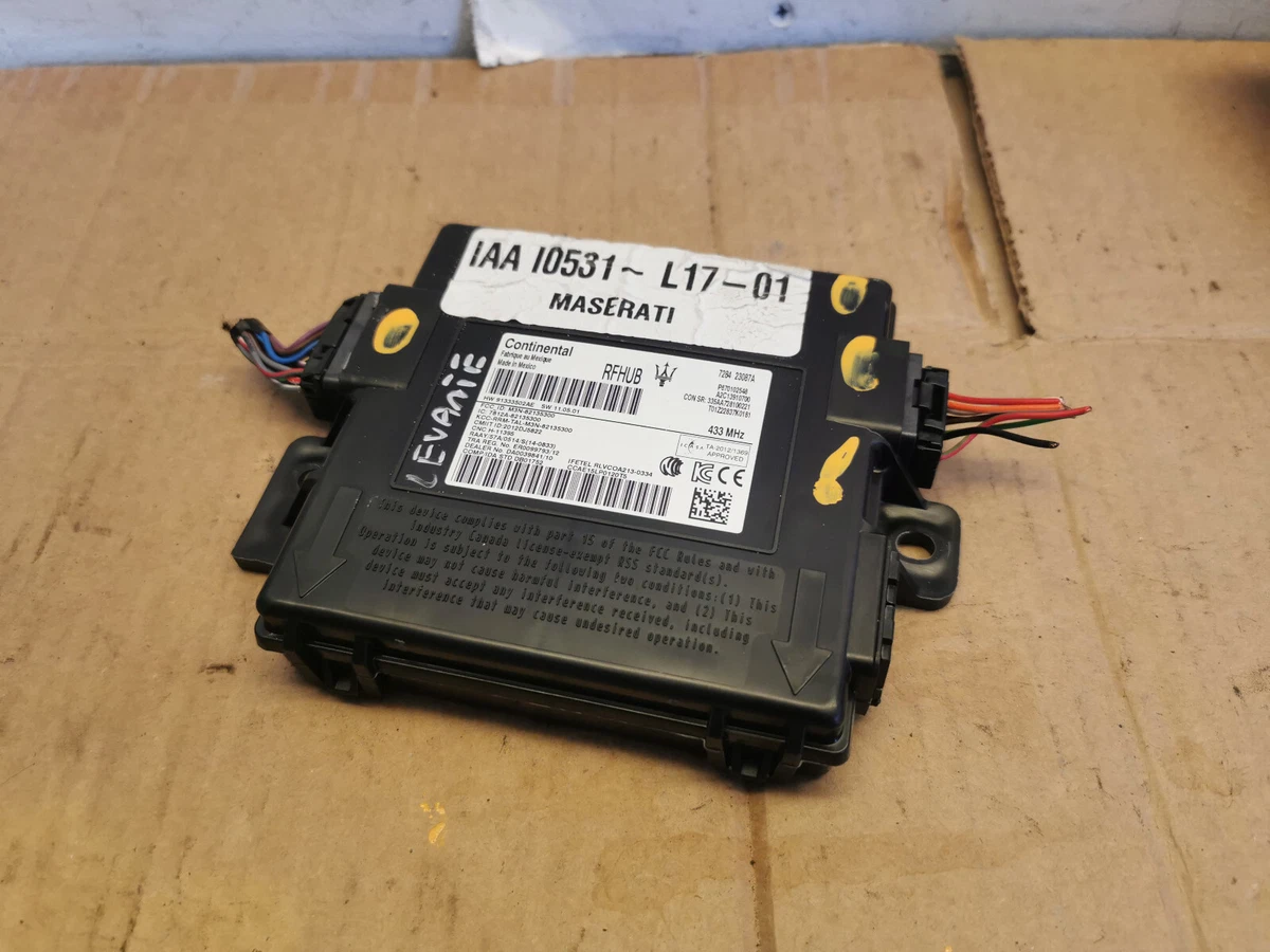 MASERATI LEVANTE 2017 PASSIVE ENTRY CONTROL UNIT MODULE 670102548 