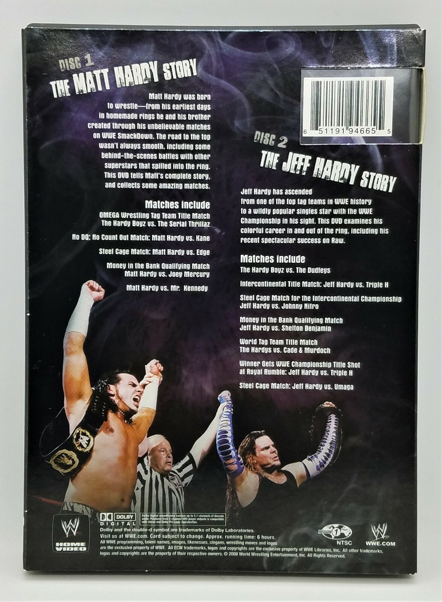 WWE Twist of Fate Matt & Jeff Hardy 2008 Like New Mint DVD TESTED
