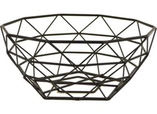 Modern Geometric Wire Fruit/Produce Basket Bowl