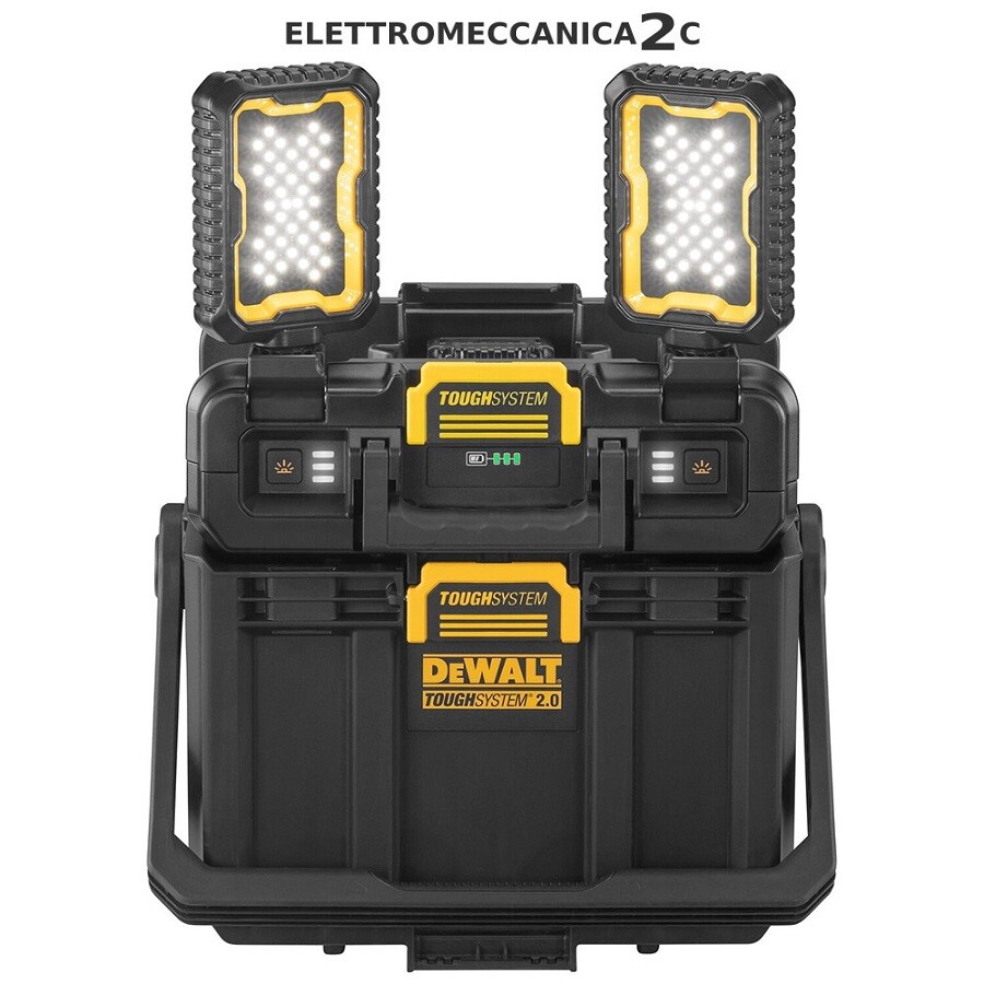 DEWALT DWST08061-1 doppia torcia led 2000+2000lumen sistema toughsystem 2.0