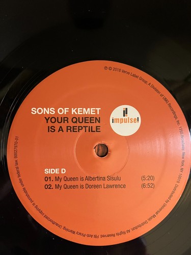 Sons Of Kemet - Your Queen Is A Reptile 2 x Vinyl LP Verve 2018 EX - Picture 17 of 17