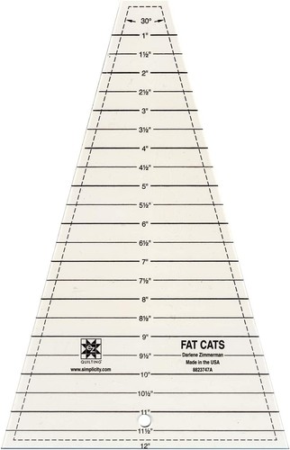 Simplicity EZ Fat Cats Q14 Acrylic Ruler Quilting Patchwork Sewing - Picture 4 of 5