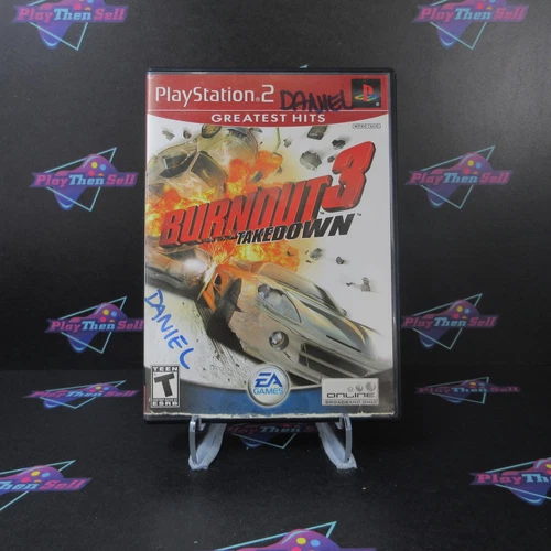 Burnout 3 Takedown GH PS2 PlayStation 2 AD Complete CIB - (See Pics)