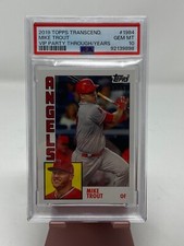 2019 TOPPS TRANSCENDENT VIP PARTY MIKE TROUT ANGELS 1984 PSA GEM MT 10 22/83