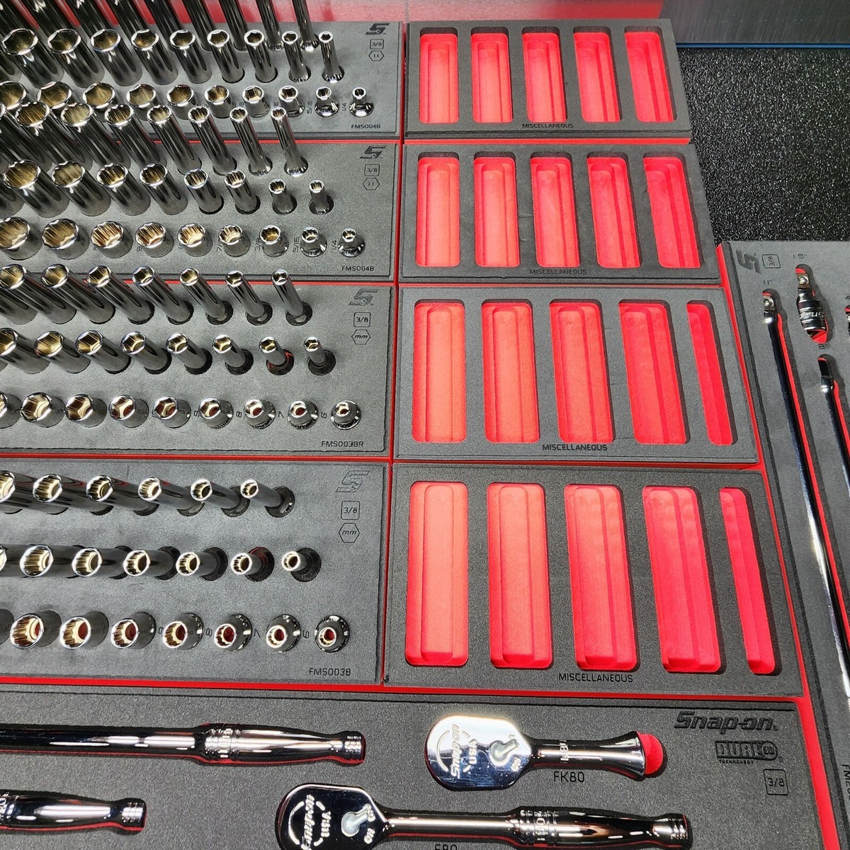 Snap-on Socket Wrench SPECIAL スナップオン Snap On 206afsp 212sfsmy 3/8 drive set in case | eBay