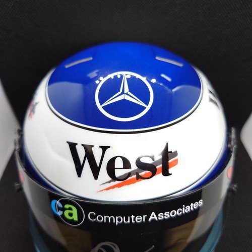 Casco Mika Hakkinen scala 1/2 firmato Mclaren, Mercedes 2001 Ltd a 300 pezzi - Foto 8 di 10