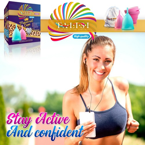 Talisi Menstrual Cup Large Small Menstruation Feminine Period Silicone Copa Set - 第 7/10 張圖片