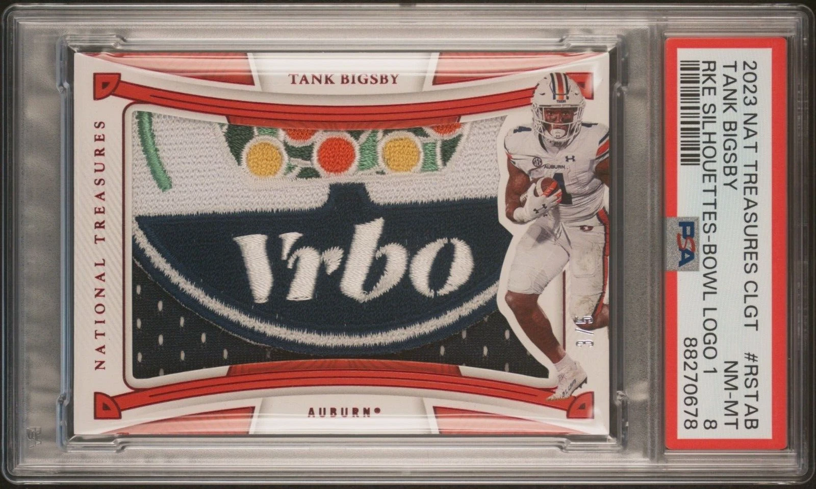 Tank Bigsby Panini National Treasures Collegiate Rookie Silhouettes #RSTAB Bowl Logo 1