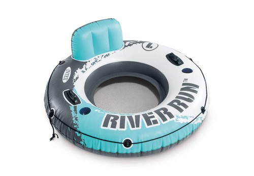 Intex 56825EP River Run 1 Inflatable Floating Lounge: Backrest – Built-in Cup Ho - Picture 2 of 8