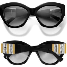NWT BRIGHTON CAT EYE SUNGLASSES. Pebble Medali Dual Tone Sunglasses - Brighton main image 3
