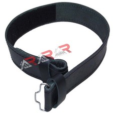 New Scottish Highland Black Leather Kilt Belt without Buckle only Size L