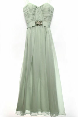 Adrianna Papell ~ Mint Green Chiffon Strapless Belted Formal Gown 10 NEW  $249 | eBay