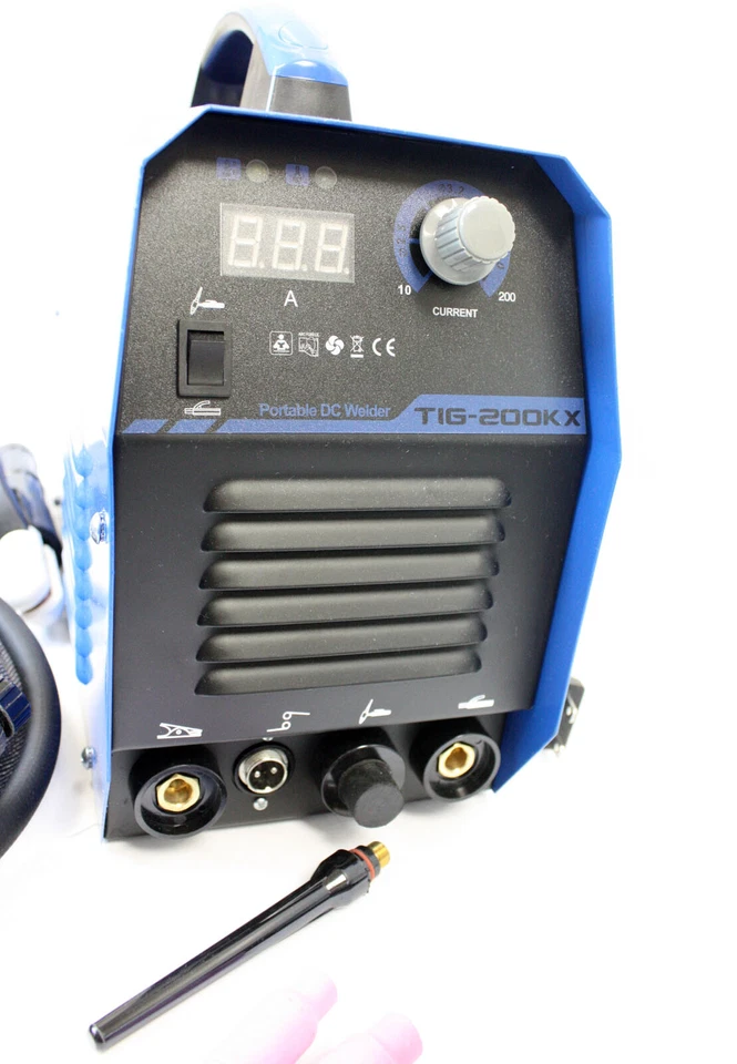 Soldadora TIG ARC 200 AMP 110/220V Soldadora DC Inversor Antorcha Pantalla LED Foto 4 de 4