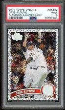 Jose Altuve Rookie Card 2011 Topps Update Diamond Anniversary #US132 PSA 9