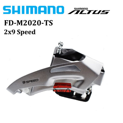 Shimano FD-M2020 Altus 2x9 Speed MTB Bike Front Derailleur Dual Pull 31.8mm - Zdjęcie 1 z 4