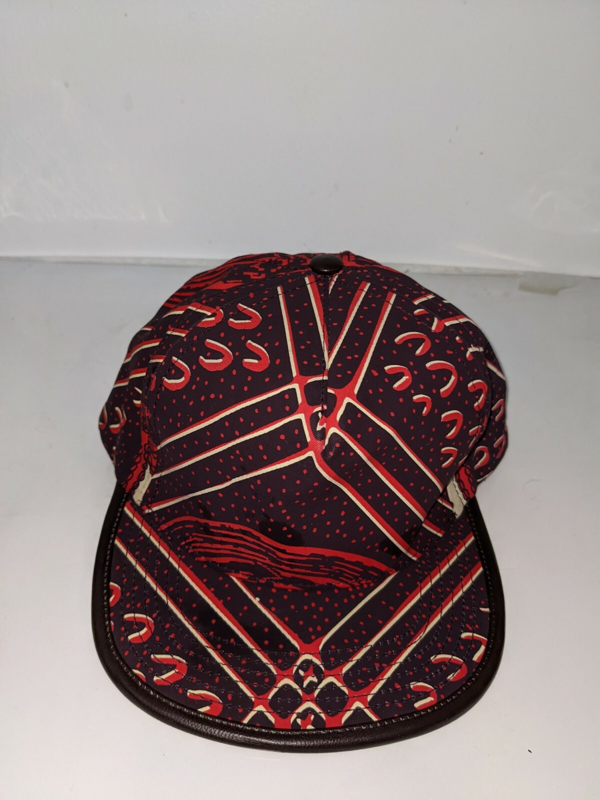 Supreme Cairo Five 5 Panel Hat Snapback Burgundy … - image 3
