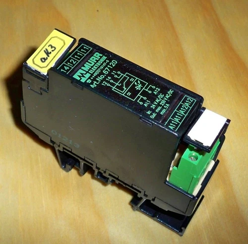 MURR Elektronik 24V AC/DC Input 250VAC 5A Output DIN-Rail Relay Module 67120