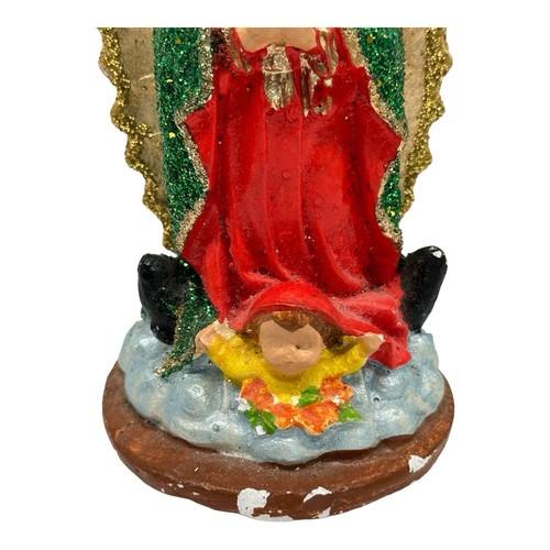 Baby Virgen De Guadalupe~Our Lady of Guadalupe~Chalkware Figurine~Religious~5.5” - Picture 5 of 10