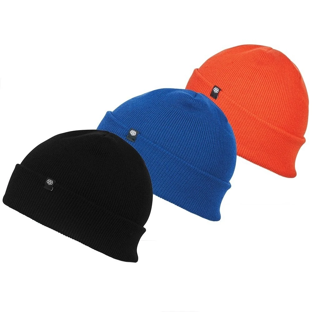 686 Mens Standard Roll Up Beanie 3-PK (Bright Pack) KCRBNE04-BRGT-P3