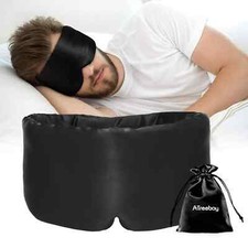 Silk Sleep Mask for Women Men, Mulberry Eye Sleeping  BlackHISTORY