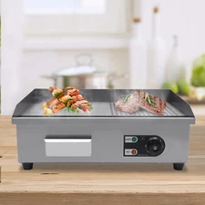 22 in/29 in Commercial Electric Griddle Countertop Flat Top Griddle Grill