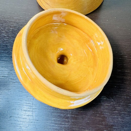 Vtg African Ceramic Jar with Lid Kazuri Kenya Apothecary Canister Bushman 6.5” - Picture 8 of 13