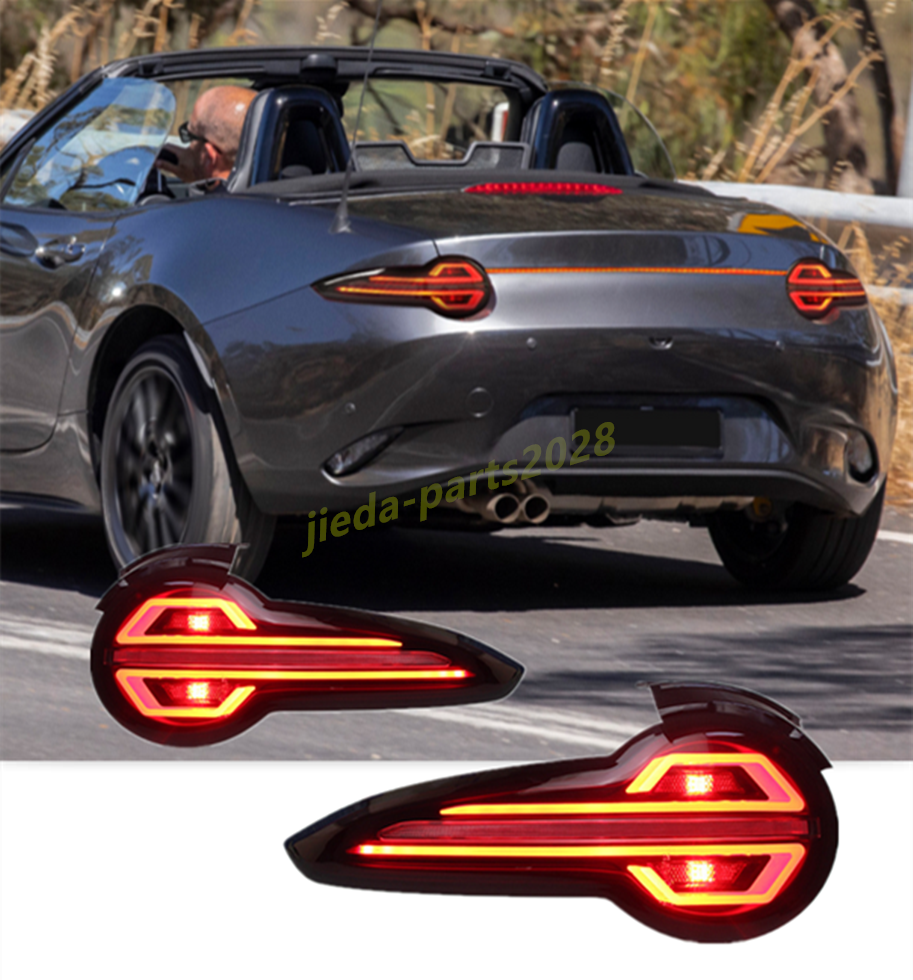 For Mazda MX-5 Miata ND RF 2016-2023 LED Smoked Tail Light