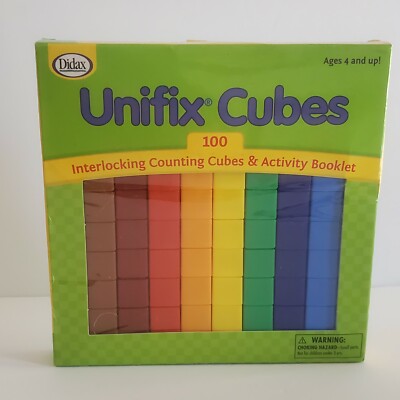 Didax Educational Resources Unifix Cubes Set (100 Pack) Basic Color Homeschool 