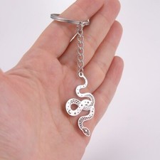 Gothic Snake Keychain Guardian Animal Retro Vintage Ouroboros Serpent Pendant