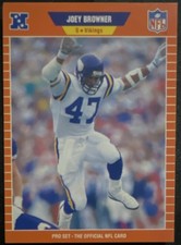 Pro Set Joey Browner #227 Minnesota Vikings 1989 NFL Football Trading Card