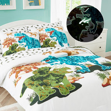 Full Kids Comforter Set - 7 Pieces Full Bedding Sets for Boys Teen, Glow in the