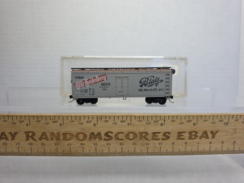 Bachmann Escala N 5182 Blatz Cerveza 40' Madera Cartelera Refrigerador de Hielo Acopladores MTL  | Condition: Used