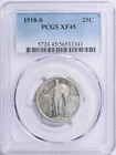 1918-S Standing Liberty Quarter : PCGS XF45