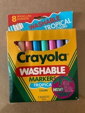 Crayola Washable Tropical Colors Broad Line M...