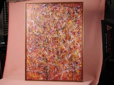 Laura Williams-Chassot 1992 Abstract Expressionism Painting 36" x 26"