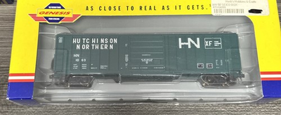 #ad Genesis HO Scale G4223 SIECO 50’ Box Car Hutchinson Northern #1063 NIB $27.99
