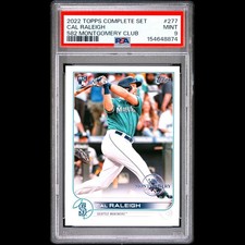 2022 Topps Cal Raleigh RC #277 582 Montgomery Club PSA 9 MINT Rookie Card ?8874. rookie card picture