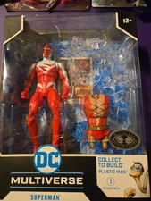 Mcfarlane DC Multiverse JLA Superman Red Plastic Man BAF Wave New