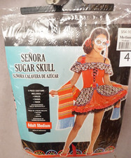 Senora Sugar Skull Adult Size M or L Halloween Costume/Cosplay